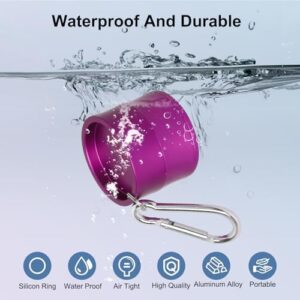 Mini Travel Ring Holder Keychain, Portable Jewelry Holder Keychain with Protective Sponge, Small Necklace Earrings Case for Gym Sports Bag Purse - Image 3