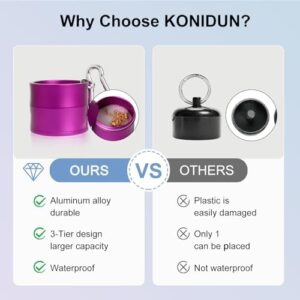 Mini Travel Ring Holder Keychain, Portable Jewelry Holder Keychain with Protective Sponge, Small Necklace Earrings Case for Gym Sports Bag Purse - Image 5