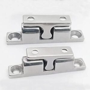 Solid Stainless Steel Cabinet Door Catch,glrovazas 2Pcs Cabinet Latch Roller Catch Furniture Cabinet Door Dual Ball Tension Latch Closet Ball Roller Catch Latch with Screw (43mm) - Image 3