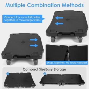 Furniture Dolly, 2 Pack Furniture Movers with Wheels, 530 LB Capacity, New Upgrade Completely Silent Technology, Moving Dolly Cart with Wheels - Image 3