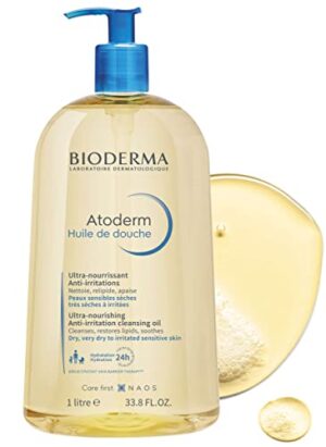Bioderma Atoderm Shower Oil, Cleansing Oil For Face & Body, Nourishing Cleansing Oil For Dry to Atopic Sensitive Skin For Softer & Smooth Skin For Your Whole Family - Image 3