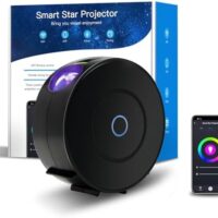Star Projector, Galaxy Projector for Bedroom, Smart APP & Voice Control Galaxy lamp, Compatible with Alexa & Google Home, for Kids Adults Bedroom,Room Decor,Game Room,Party (Black Round)
