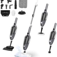 Steam Mop - All-in-one Powerful Handheld Steam Cleaner Detachable Floor Steamer with 11 Accessories, MultiPurpose Steamer for Hardwood Floors, Clothes,Windows,Tiles,Furniture,Carpet, Whole Home Use