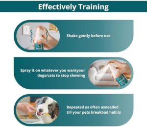 Bitter Apple Spray for Dogs to Stop Chewing and Licking, No Chew Spray for Dogs, Alcohol Free/Non-Toxic, Stop Licking Wounds and Hot Spots, Protecting Furniture, Shoes, Bandages, Indoor & Outdoor - Image 7