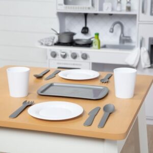 Melissa & Doug 22-Piece Play Kitchen Accessories Set - Utensils, Pot, Pans, and More , White - Image 9