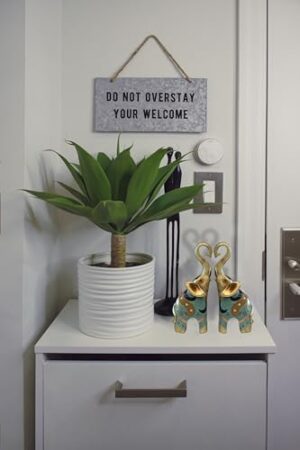 Gold Elephant Statue and Small Figurine for Home Decor - Image 3