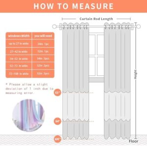 XiDi Dream Star Blackout Curtains for Kids Rooms Girl Princess Curtain for Daughter Bedroom Window (Pink Purple, W52 X L72) - Image 8