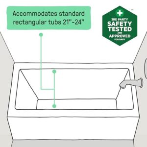 Ingenuity My Bath Seat for Sit-Up Baby Bathing, Sure & Secure Suction Cups, ASTM Safety Tested & Approved, Backrest for Assisted Sitting, Easy Setup & Storage, Gray - Image 5