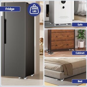 Urvoix Furniture Dolly, Furniture Movers with Wheels 360° Rotating & Lockable, Furniture Lifter Tool Set with Carbon Steel Panel Maximum Load 2000LBS, Easily Move Appliances, Equipment - Image 2