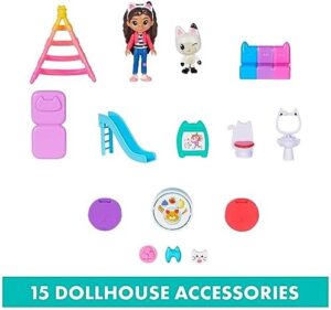 Gabby’s Dollhouse, Purrfect Dollhouse with 15 Pieces including Toy Figures, Furniture, Accessories and Sounds, Kids Toys for Ages 3 and up - Image 7
