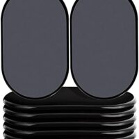 Reusable Large Furniture Sliders for Carpet, Furniture Movers Sliders, Carpet Movers Oval Heavy Duty Sofa Bed Table Desk Movers for Carpet –Quickly and Easily Move Any Item, Black (8 Pack)