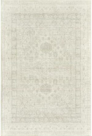 zesthome 8x10 Area Rugs for Living Room,Non-Slip Backing Washable Rugs,Vintage Large Area Rug,Stain Resistant Home Decor Rug (Beige/Grey,8'x10') - Image 2