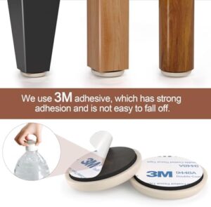 Furniture Sliders for Carpet Furniture Glides for Carpet Furniture Moving Pads Chair Sliders for Carpet with 3M Self-Stick Adhesive RUSIDO 7/8 Inch 20pcs Beige - Image 4