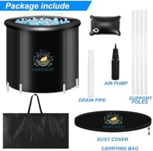 Ultimate Ice Bath Tub for Athletes - 116 Gal Cold Plunge Tub with Cover - Portable Multi-Layered Cold Water Ice Pod for Home, Outdoor, and Gym Therapy Recovery - Image 7