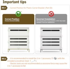 Stylish Cat Litter Box Enclosure, Modern Hidden Litter Box Furniture with Tall Legs, Side Entrance, and Dual Use as End Table for Living Room or Bedroom (White & Gold) - Image 5