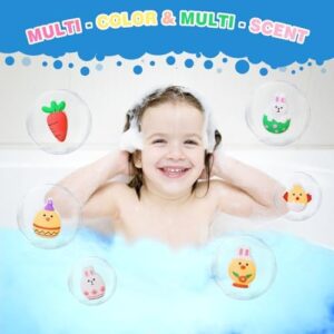 Easter Basket Stuffers Bath Bombs for Kids, 6 Pack Girls & Boys-Easter Bunny, Chicken & Egg Shapes -Handmade Gentle, Safe Fizz Balls-Great Easter Party Favors - Image 3