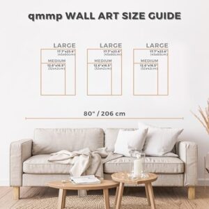 qmmp Modern Wooden Wall Sculptures - Set of 3 - MDF - Oak - Home Decor Accent - Large Wall Art for Living Room, Bedroom, Office - Easy Installation (Oak, Large - Mountain and Sun, Unframed) - Image 6