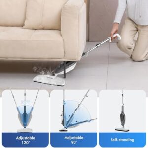 Steam Mop - All-in-one Powerful Handheld Steam Cleaner Detachable Floor Steamer with 11 Accessories, MultiPurpose Steamer for Hardwood Floors, Clothes,Windows,Tiles,Furniture,Carpet, Whole Home Use - Image 4