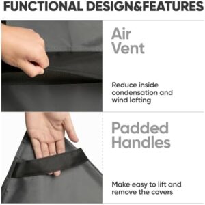 loriano Patio Furniture Covers, 3-Seater 100% Waterproof for Loveseat Couch Outdoor Sofa, Heavy Duty 600D Oxford Fabric, Premium PVC Coating for Sun Fade Resistance, 79" W x 37" D x 35" H - Image 5