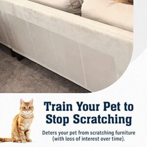 Stelucca Amazing Shields Sofa Protectors from Pets - 6-Pack of 17-Inch x 12-Inch Cat Anti Scratch Furniture Protectors w/Twist Pins - Strong, Clear, Couch Protector - Cat Deterrent Accessories - Image 3