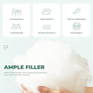 Wicker Chair Cushions, Waterproof Outdoor Loveseat Cushions for Patio Furniture, 3 Pieces Wicker Furniture Cushions, 1 Loveseat and 2 U-Shaped Cushions, Green Floral - Image 3