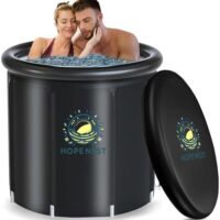 Ultimate Ice Bath Tub for Athletes - 116 Gal Cold Plunge Tub with Cover - Portable Multi-Layered Cold Water Ice Pod for Home, Outdoor, and Gym Therapy Recovery