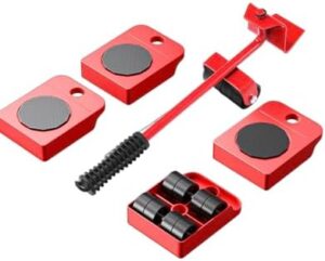 Furniture Lift Mover Tool Set, All-in-One Heavy-Duty Furniture Mover Kit - 4-Wheel Dolly with 330Lbs Capacity Lifters for Appliances and Large Furniture, Furniture Movers Sliders Appliance Movers