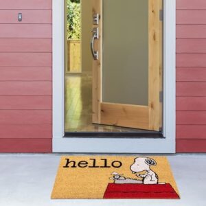Gertmenian Peanuts Snoopy Coir Doormat - 2x3 Welcome Mat (2-Pack), Ideal for High Traffic Areas in Front Door, Garage, Entryway - Welcome, 80022 - Image 9