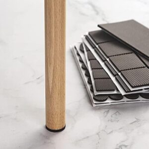 Non Slip Furniture Pads - Round, Square, Rectangle, Furnigear Premium 129 Pieces Furniture Grippers Chair Leg Pads Self Adhesive Rubber Chair Feet- Anti Scratches Furniture Pads for Hardwood Floors - Image 5