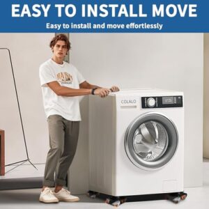 Heavy Duty Furniture Movers with 4 Wheels,Furniture Lift Mover Tool Set with 2000 lbs Load Capacity, Easy Sliders Dolly with Removable Side Guards&Brake, for Moving Appliance,Sofa etc - Image 5