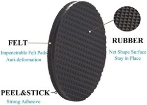 Non Slip Furniture Pads - Round, Square, Rectangle, Furnigear Premium 129 Pieces Furniture Grippers Chair Leg Pads Self Adhesive Rubber Chair Feet- Anti Scratches Furniture Pads for Hardwood Floors - Image 3