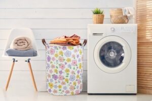 Kids Laundry Hamper,Flower Laundry Basket Collapsible Girls Storage Baskets for Home Decor,Office,Toy Organizer,(Flower) - Image 5