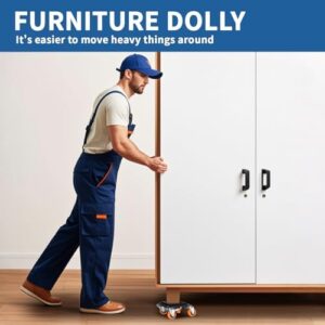 Heavy Duty Furniture Movers with 4 Wheels,Furniture Lift Mover Tool Set with 2000 lbs Load Capacity, Easy Sliders Dolly with Removable Side Guards&Brake, for Moving Appliance,Sofa etc - Image 7