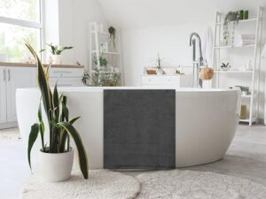 100% Cotton Large Bath Towels 24x50 Inches Soft Highly Absorbent and Quick Dry Bathroom Towels Perfect for Gym Spa and Travel - Charcoal Grey - Image 2