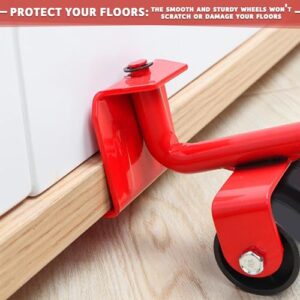 Heavy Furniture Movers with Wheels - Furniture Lifter Tool Set with Appliance Slider for Tile and Hardwood Floors, Weight Load Up to 220 Lbs - Compact Design, Easy-to-Use for Heavy Household Items - Image 7