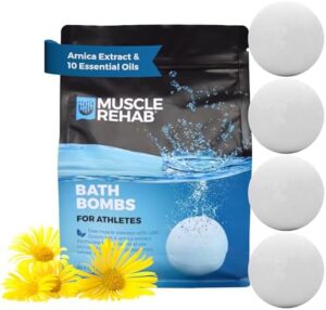 Enfusia, Muscle Rehab Athletes Bath Bomb 4 Count, 16 Ounce - Image 2