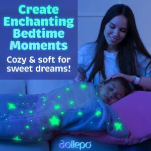 Kids Sleeping Bag for Boys & Girls, Glow in The Dark Sleeping Bags Kids Ages 3+, Large Kids Sleeping Bag with Pillow Pocket, Extra Soft Toddler Sleeping Bag - Kids Sleep Bag Blanket (66'' x 33") - Image 2