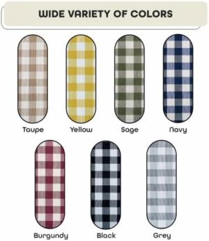 Buffalo Check Tier Pair Window Curtain Set - 58 Inch Width, 36 Inch Length - Grey & White Plaid Drapes - Light Filtering Drapes for Kitchen, Bedroom, Living & Dining Room by Achim Home Decor - Image 5