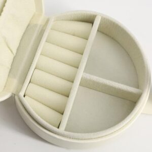 COLLECTIVE HOME - Travel Jewelry Case, Elegant Half-Moon Design with Gold Monogram, Detachable Handle, Personalized Accessory Organizer, Gift for Fashion-Forward Women and Teens (b) - Image 6