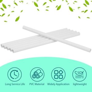6Pcs 1/2 Inch PVC Pipe 17" Long Sch40 Industrial Pipes for Home DIY, Greenhouse, Garden, Farm, Workshop, Furniture Grade, White (0.50" x 17"L) - Image 4
