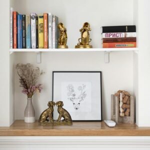 Bookends for Shelves, Heavy Duty Book Ends - Ballet Slipper Decorative Bookends with Anti-Slip Pad for Book Lovers Dancers Heavy Book Holder for Home Office Decor - Image 6