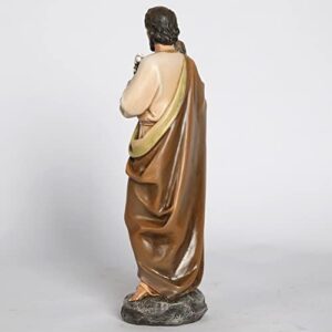 BC Catholic St. Joseph and Child Jesus Statue, Catholic Saint Figure, Religious Gift for Father's Day, Inspirational Indoor Home Decor, 14 inches H, Hand Painted by Buildclassic - Image 8