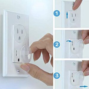 24 Pack Outlet Covers Baby Proofing, Provide Shock Prevention and Easy Installation, Safe and Secure Plastic Plug Covers for Power Sockets (24 Outlet Covers) - Image 8