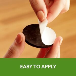 Scotch Felt Pads 162 PCS Brown, Felt Furniture Pads for Protecting Hardwood Floors, Round, Assorted Sizes Value Pack, Self-Stick design, Protecting from nicks, dents and scratches (SP847-NA) - Image 5