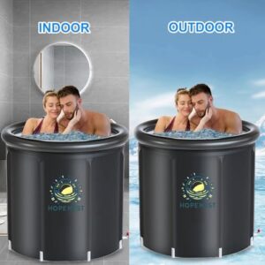 Ultimate Ice Bath Tub for Athletes - 116 Gal Cold Plunge Tub with Cover - Portable Multi-Layered Cold Water Ice Pod for Home, Outdoor, and Gym Therapy Recovery - Image 5