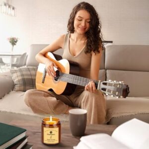 Vanilla Scented Candle Set 2 Pack, Candle for Home Scented, Odor Eliminating, Stress Relief, 15oz, 110 Hours Long Lasting Soy Wax Gift Set for Women - Image 8