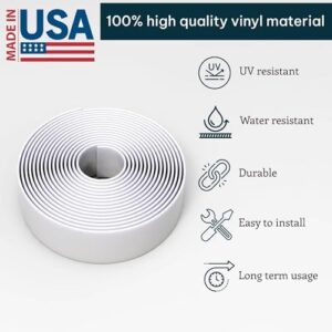 1.5 Inch Wide, 100ft Long Vinyl Strap - Replacement Straps for Patio Chairs - Vinyl Strapping for Patio Furniture Repair - Durable Seat Repair Kit for Lawn Chairs, Outdoor Furniture (White) - Image 2