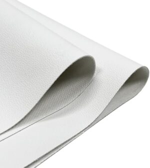 Faux Leather Fabric,54"x180" Thick Durable Synthetic Upholstery Leather Vinyl, Soft Smooth Waterproof, Durable,Replacement Renovate for Wallets, DIY Projects, Furniture, Car Seats 5 Yards-White