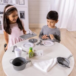 Melissa & Doug 22-Piece Play Kitchen Accessories Set - Utensils, Pot, Pans, and More , White - Image 5