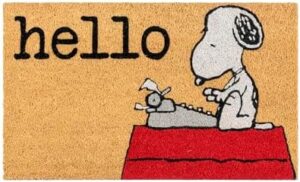 Gertmenian Peanuts Snoopy Coir Doormat - 2x3 Welcome Mat (2-Pack), Ideal for High Traffic Areas in Front Door, Garage, Entryway - Welcome, 80022 - Image 4